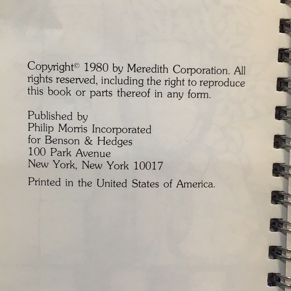 Benson & Hedges Entertaining with Style booklet 1980 - Picture 4 of 11